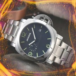 Crime Premium Heren Grote Wijzerplaat Horloges 45mm Quartz Mannelijke Tijd Klok Horloge nobel en elegant highend President Hardex Glas Wr2154