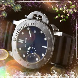 Crime Premium Reloj de pulsera funcional completo para hombre Movimiento de cuarzo de 50 mm Reloj de tiempo masculino Reloj Espesor Banda de goma Deportes Lumious Wris268K