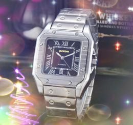 Crime Premium heren vierkante lijn skelet wijzerplaat horloges quartz uurwerk mannelijke tijdklok volledige roestvrijstalen band alle misdaad cool president polshorloge geschenken