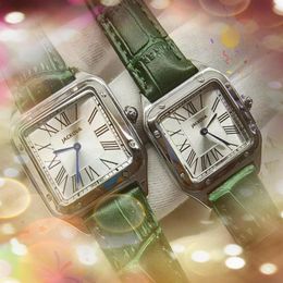 Crime Premium heren dames liefhebbers horloges quartz uurwerk prikklok volledig roestvrijstalen band originele gesp eenvoudig vierkant Romeins 2938