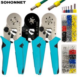 Pince à sertir Borne tubulaire Outils à main HSC8 6 - 4A 0.25 10mm2 6 6A 0.25 6mm2 Kit de pince à virole électrique Mini fil 220428