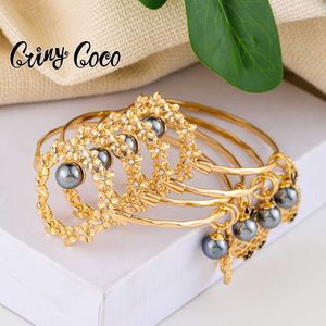 CRing Coco Charm Bangles Mode Ananas Bloem Parel Bangle Armband Designer Vergulde Sieraden Armbanden 2021 voor Vrouwen Q0719