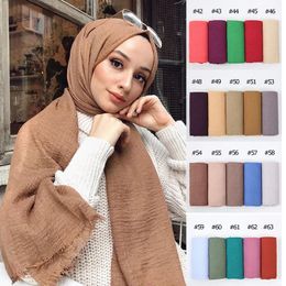 Coton coton hijab foulard women écharpes bandana turban headscarf châle musulman africa enveloppe du bandeau des châles islamiques 240430