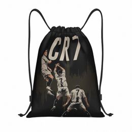 Cristiano Raldo Football CR7 Cordon Sac à dos Sport Gym Sackpack Sac à cordes pour l'exercice I2nB #