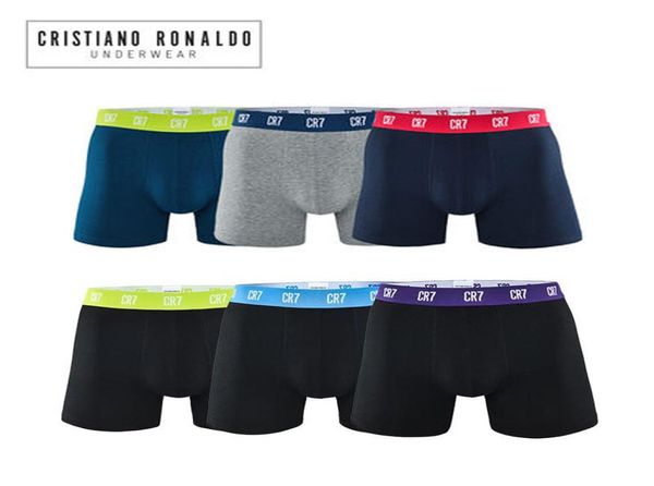 Cristiano Ronaldo Cr7 Men039s Boxer Shorts Ropa interior Boxeadores de algodón Calzoncillos atractivos Marca Pull in Bragas masculinas T2002163998648