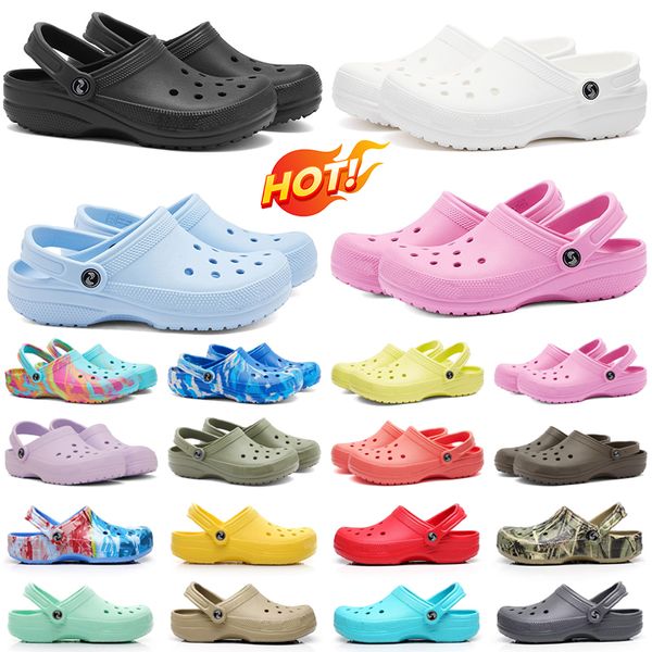 crocc niños Zapatillas para hombre mujer zapatillas crocc Hebilla encantos blanco rosa púrpura diapositivas sandale diseñador plataforma niños sandalia Blunt Toe deslizadores clásicos