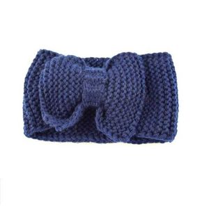 Crochet gros arc bandeaux à la main chaud accessoire de cheveux hiver sports de plein air bandeaux fleur chapeaux laine tricot bonnet bonnet pour les femmes