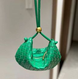 Sacs de créateurs de marque crochet Wovenbag Purse Femme Femme Tote Sac Single Small Sacs Sacs Perle 5A Qualité Plaine