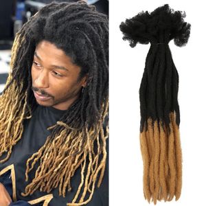 Crochet À La Main Dreadlocks Ombre Synthétique Faux Faux Locs Tresses Extensions Afro Tressage Cheveux pour Femmes Hommes Hip Hop 22 pouces 220409