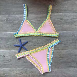 Haakweermedewerker voor vrouwelijke gebreide badpakken Neopreen Bikini Beachwear Boho Styl Ggitys -kanalen Burburress Luis Louies Vittonlies Slies Vuttionly 418N