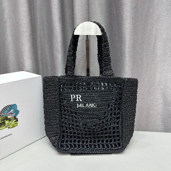 Sac fourre-tout au crochet Designer Women Beach Sac à main personnalisé nouvelle interprétation du triangle emblématique décore la face avant Sac à main de luxe Designer