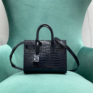 Crocodile Leather Designer Bag Tas 22cm schoudertas Designer Woman 10A Mirror Quality Handtas voor vrouwen met doos Y054C