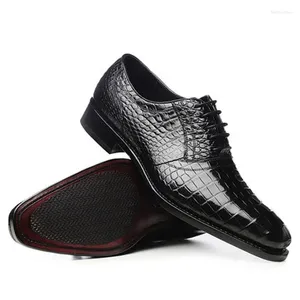 Crocodile meixigelei cuir chaussures habiller le manuel de loisirs des affaires masculines hommes 794