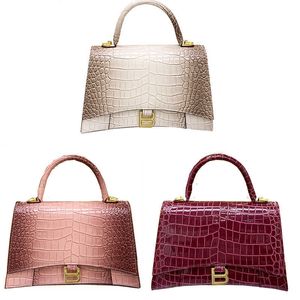 Sac à main motif Crocodile sablier pour femmes, sac à bandoulière classique de grande capacité, sac à bandoulière de magasin, liquidation, nouvelle collection 2023