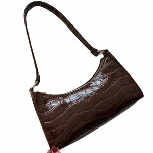 Crocodile modèle PU cuir sacs à main femme sac à bandoulière Fi dames sac à aisselle rétro décontracté femmes fourre-tout petite pochette A5Ti #