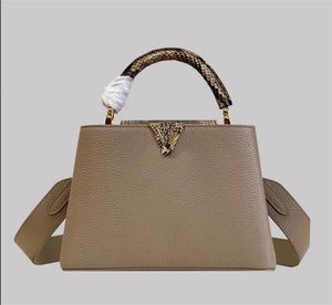 Bolso de bolso de bolso de diseñador de piel de cocodrilo para mujeres - colección 2024