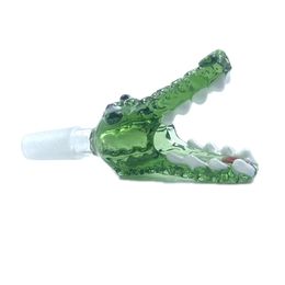 Bol en verre de style crocodile de 14 mm et bols de 18 mm, accessoires pour fumer en verre, bang