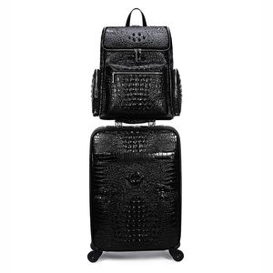 Crocodile Koffers Reizen Bagage Mannen Womens Hori55 Cloud Star Koffer Kwaliteit Trunk Tas Spinner Universal Wheel Duffel Rolling Luggages aktentas Accessoires