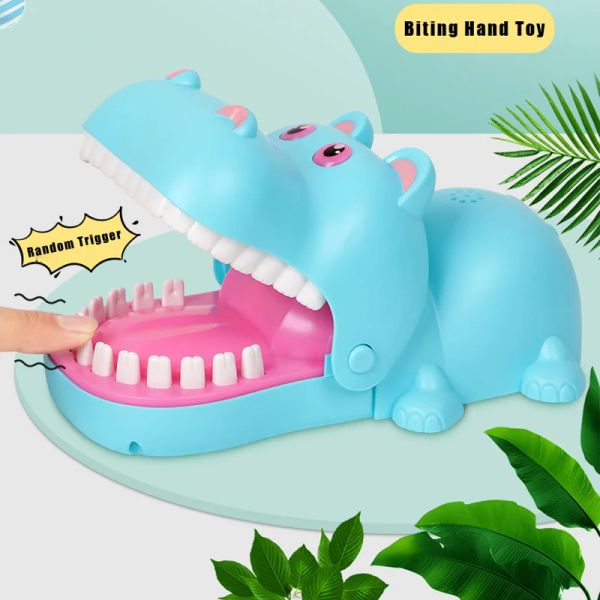 Crocodile dientes mordiendo juguete de cocodrilo Juego de dentista de cocodrilo divertidos Dinosaurios que tiran de juguetes de barra para niños.
