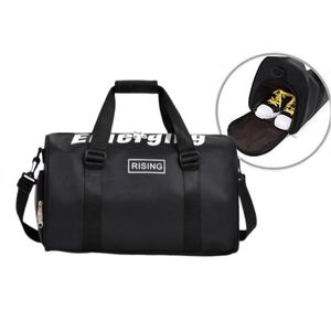 Crocosport Gym Sac Hommes Fitness Sacs De Sport Femme Yoga Sacs Ordinateur Portable Sacs À Dos Main Voyage Formation Sac De Rangement Avec Chaussures Poche Q0705