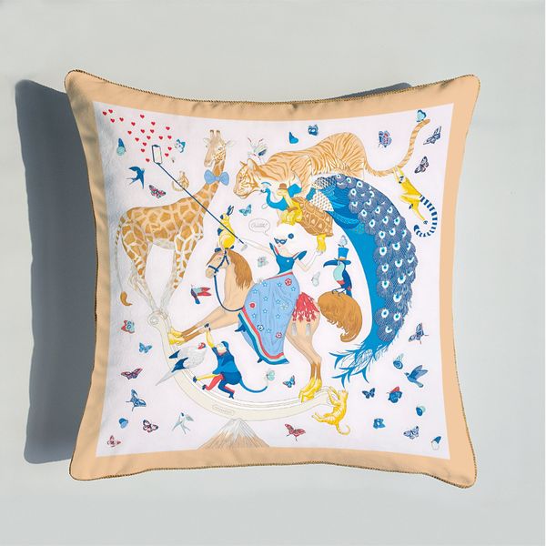 Croker cheval Design brodé cheval canapé housse de coussin taie d'oreiller taie d'oreiller sans noyau maison chambre siège de voiture dossier couverture