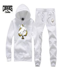 Crooks y castillos sudaderas Diamond Fashion Hip Hop Hop Hop Cabina para hombres Ropa Sportswear Swerhop Sweats Sweats Brand Crooks Stylish2191334