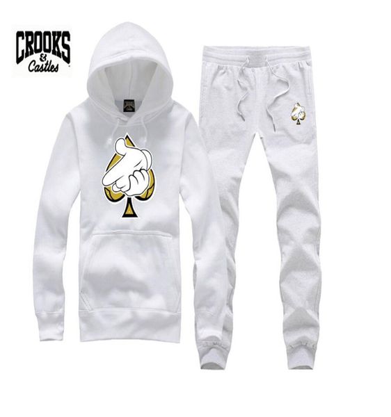 Croks and Castles Sweat-shirt Diamond Fashion Hip Hop Hoodie Mens Clothes Sportswear Hiphop Pullover Swens Sweats Brand Crooks Stylish8125196