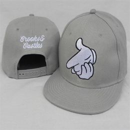 Crooks Castles Bullet Snapback CRKS Gun N38 Caps Hoeden Snapbacks Snap Back Hoed Mannen Vrouwen Baseball Cap179L