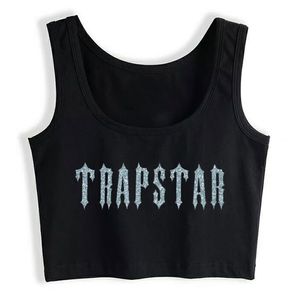 Crop Top Sport Trapstar Design Mode Inscriptions Hauts Personnalisés Femme 220325