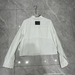 Fake tweedelige damesblouse tops witte elegante kanten shirts luxe designer shirt met lange mouwen