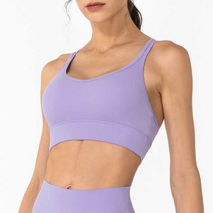 Cross Back Bra Yoga Outfits Casual Workout Gym Sports Débardeurs Femmes Sous-Vêtements Running Fitness Lady Vest