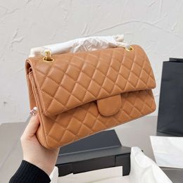 Cross Body 2022SS W Bolsos acolchados clásicos con doble solapa para mujer Hardware dorado Bloqueo de giro Bolsos de hombro cruzados 15 colores pueden elegir diseñador de lujo 2023ess08