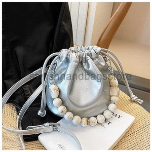 Cross Body 2023 Style Milk DrawString Style Pleed Sente Up-Fend Feel Light Luxury Single épaule Underarm Cross BagstylishHandbagSstore