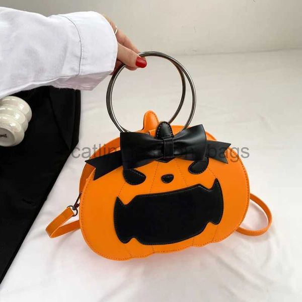 Cross Body Alloween Gothique Nouveauté Soulder Sac Amusant Dessin Animé Citrouille Batwing Dix Police Portefeuille Créatif Bandoulière Réglable Casual Sling Bagcatlin_fashion_bags