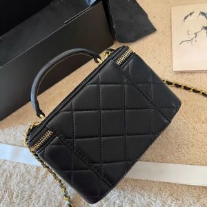 Cross Body tas Franse ontwerper Dames Make-up Klassieke Mode Cosmetische Tas Rits Kofferbak Diamant Rooster Leer Naaien Crossbody Trend Pack Koffer Portemonnee Portemonnee