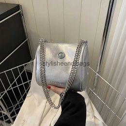 Sacs à bandoulière Cain sacs à bandoulière femmes argent cuir Soulder sacs été décontracté femme marque de luxe et sacs et sacs à mainstylisheendibags