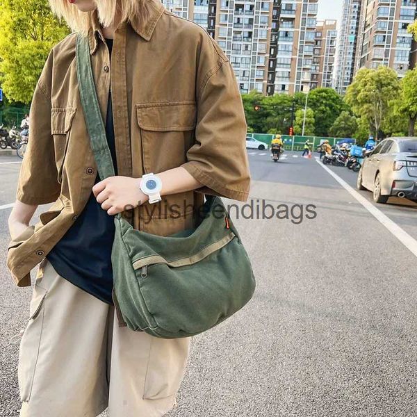 Bolsos cruzados Bolsos de lona Mujeres Vintage andbags Casual Soulder Crossbody Bag Eco Bag Korean Messenger Bag Unisex Black Sopper Bagsstylisheendibags