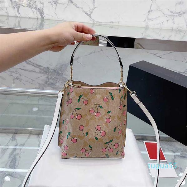 Bolso cruzado de diseñador con estampado de flores, bandolera, bolsos de hombro de cuero Vintage, bolsas de compras