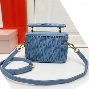 Sacs de soirée à bandoulière Sacs de soirée Sac de maquillage en cuir véritable Design de luxe en peau de mouton brodé Porte-monnaie Épaule Bandoulière Mode Polyvalent