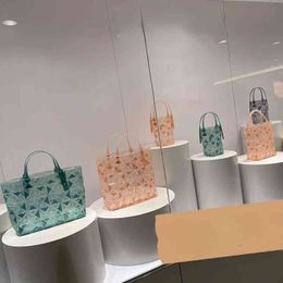 Bolsos de noche de cuerpo cruzado bolso de mujer japonés nuevo cristal transparente verano versátil cesta de comida portátil moda rombo solo hombro