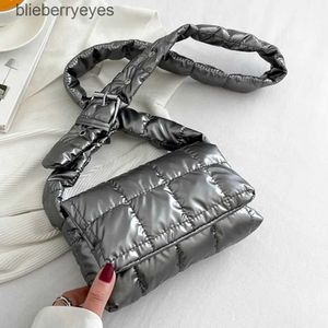 Cross Body Fashion Sac fourre-tout matelassé Hiver Chaud Vers le bas Sacs à bandoulière en coton Sacs sous les bras Sacs à mainblieberryeyes