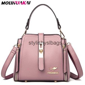 Cross Body Fashion Femmes Lock Boucle Sac à bandoulière de haute qualité en cuir PU Petit seau 2023 Nouvelles dames Marque Casual Sac à main bandoulière H240328