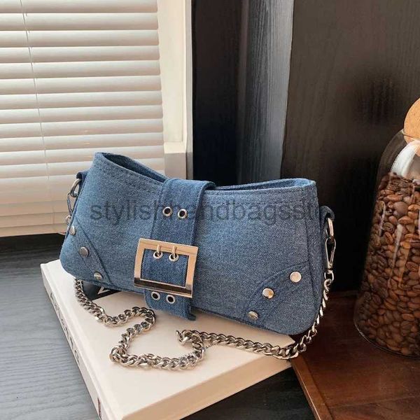 Cross Body Fasion Denim Soul Sacs pour femmes 2023 Nouvelles tendances Sac de sous-vêtements pour femmes et portefeuille Simple Cross Body Bagstylishhandbagsstore