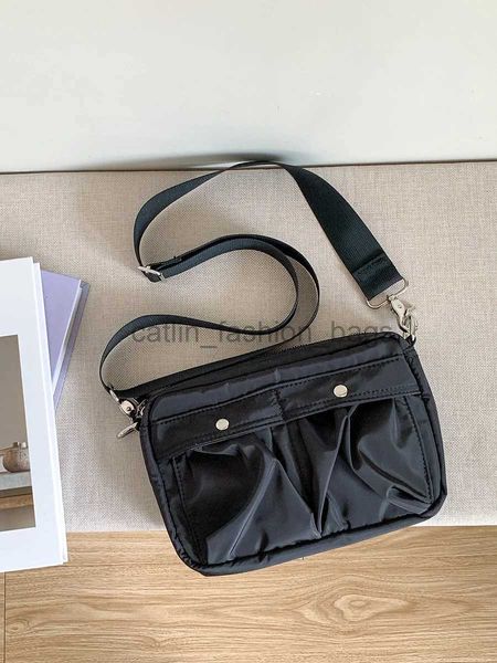 Cross Body Bolso cruzado de estilo japonés, bolso suave informal de nailon para hombres, bolso de mensajero impermeable, mini bolso de moda, bolso de diseñadorcatlin_fashion_bags