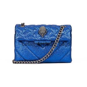 Cross Body Luxury Design Womens portefeuille bleu petit sac carré SAGE DIAMAND POCKEMP H240523