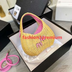 Cross Body Miui Designer de luxe Sac sous arme tissé Sac à épaule détachable Single Quality Handsbag Womens 594616