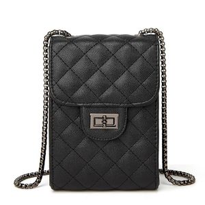 Cross Body PU Cuero Diseñador de lujo Mini bolsos para mujeres 2021 Chicas Mujer Shopper Carteras Moda Diamante Teléfono móvil Bolsos cruzados