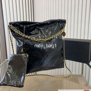 Crossbody schoudertassen Channel 22 Bag Grand Shopping Tote Travel Designer Woman Sling Duurste handtas met gouden ketting