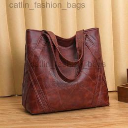 Cross Body Women's Luxury Handbag New Fashion Women's Bag de femme grande capacité Retro Soft Pu Leather Quality Tote Sac forcatlin_fashion_bags