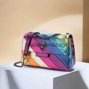 Cross Body Womens Sac à bandoulière Eagle Head Rainbow British Luxury Brand Brand Handbag Handsbag High Quality Wallet H240523